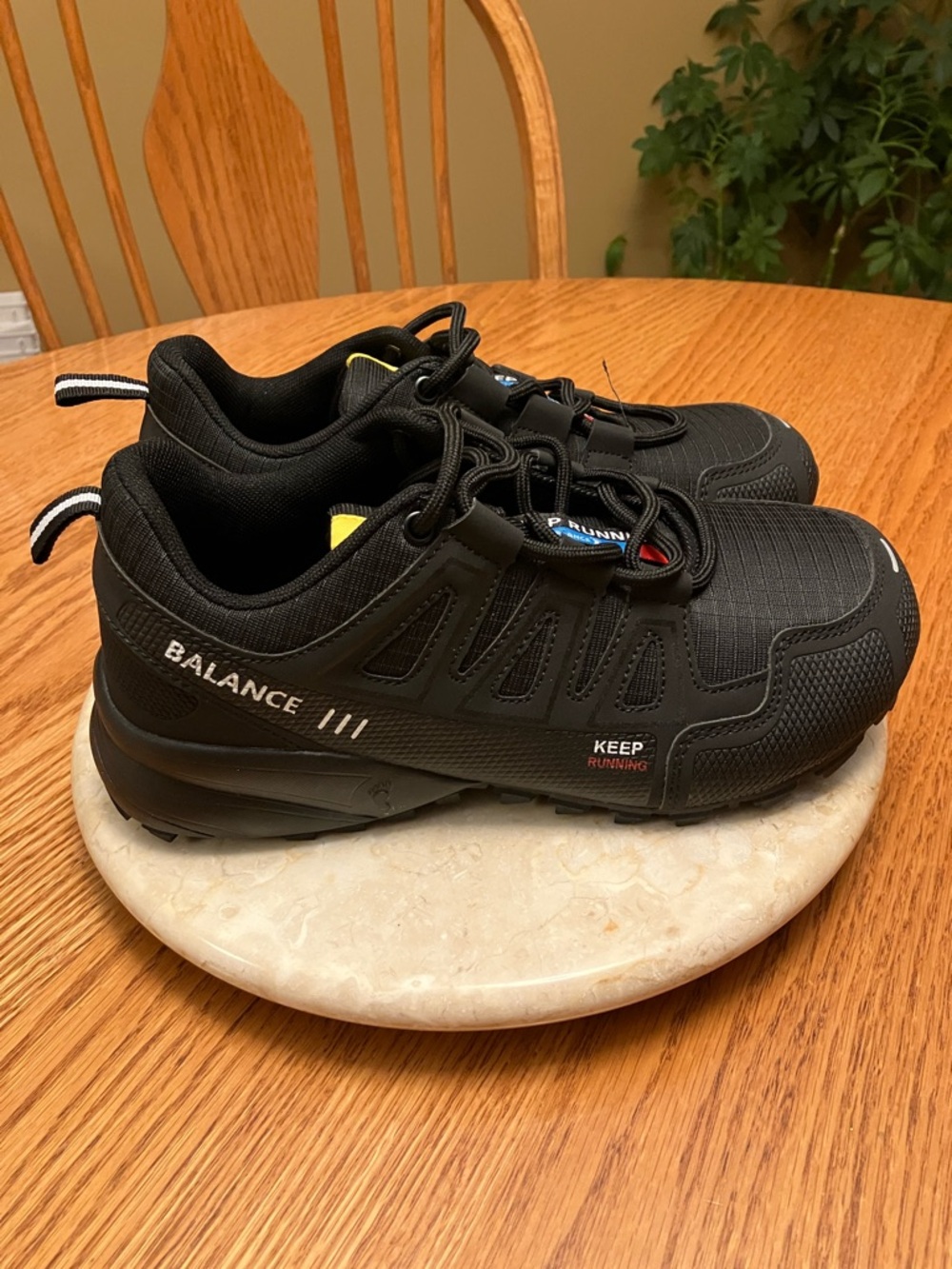 Keep Running Men's Black Athletic Sneakers
